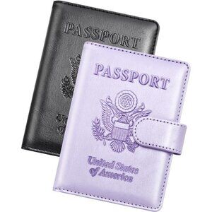 New Passport Holder for Travel Cruise Essentials, 2 Pcs Passport Cover